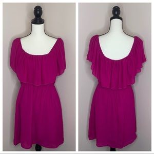Love Fire off shoulder ruffle dress